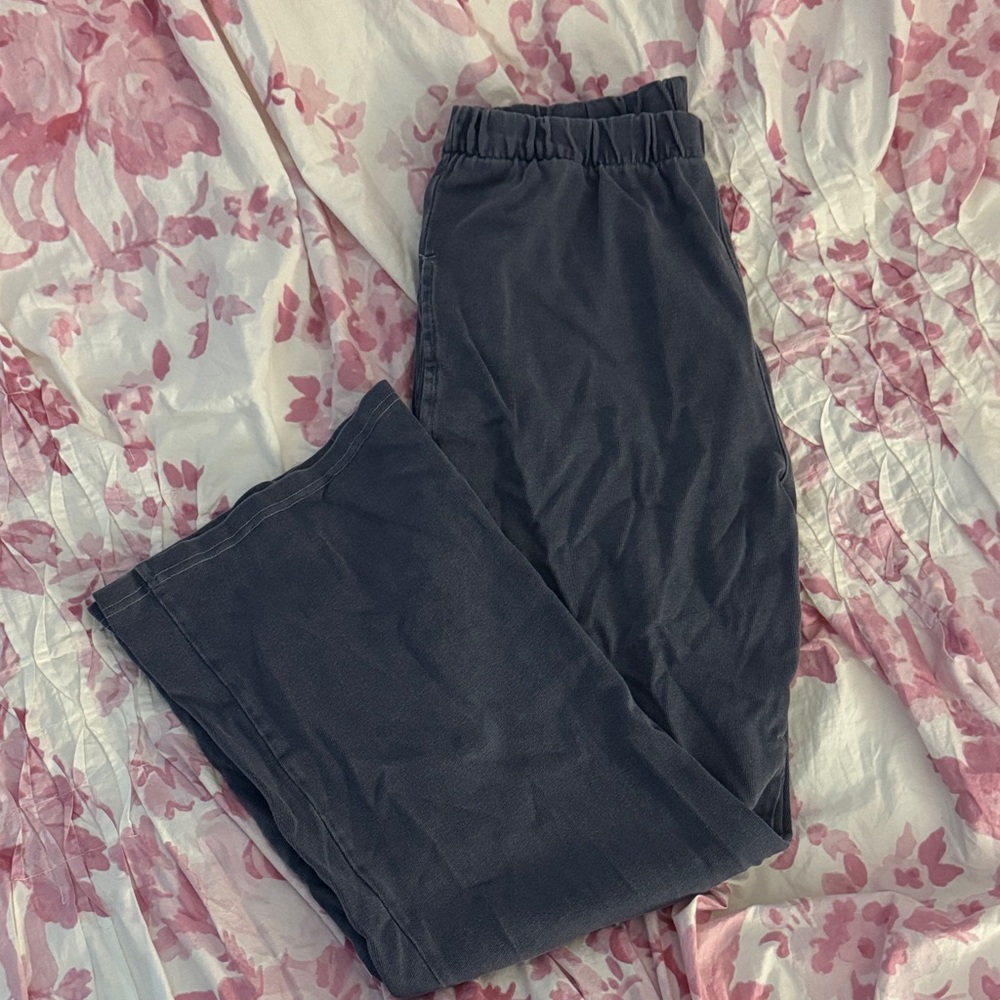 Dark Blue Brandy Melville Straight leg Sweatpants